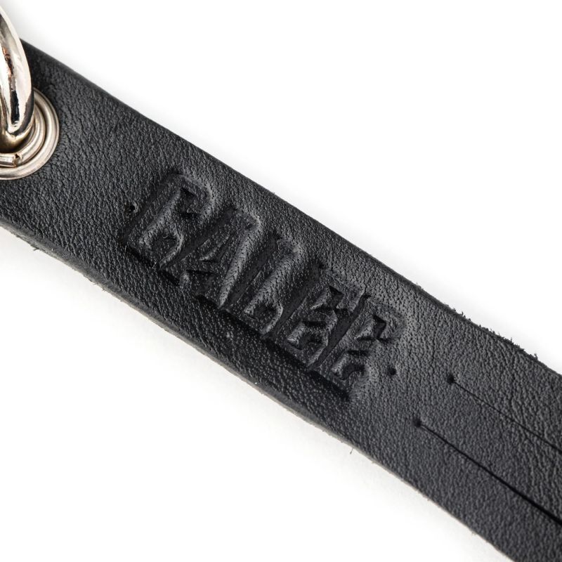 CALEE(キャリー) ウォレットチェーン STUDS & KNITTING LEATHER