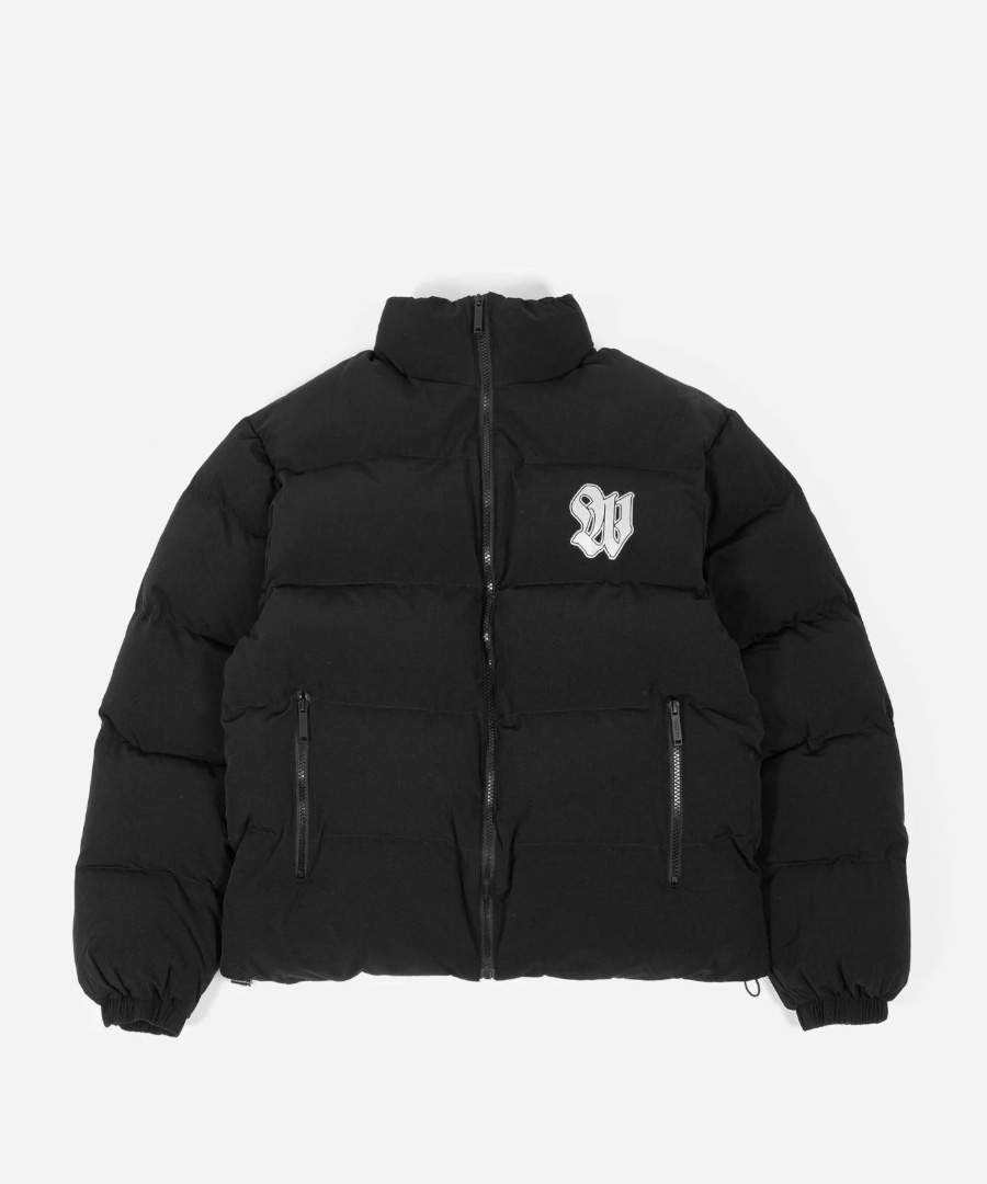 ブラック ダウンジャケット　WASTED PARIS WASTED PARIS/ウェイステッドパリス Puffer Jacket Unleashed 1
