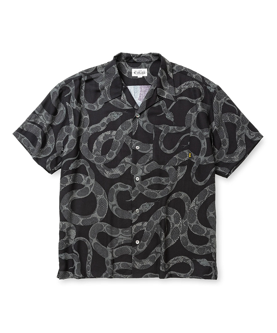 CALEE(キャリー) シャツ ALLOVER SNAKE PATTERN SH ＜EXCLUSIVE