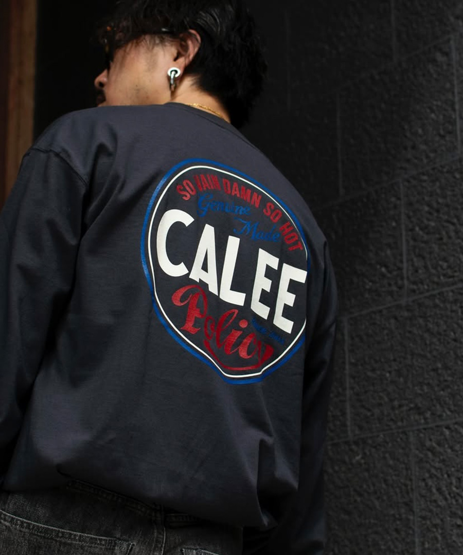画像1: CALEE(キャリー) / VINTAGE TYPE CIRCLE LOGO L/S TEE (1)