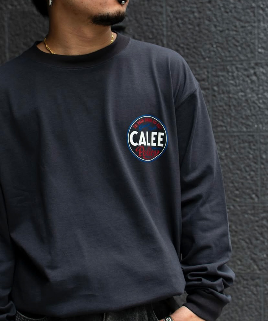 画像2: CALEE(キャリー) / VINTAGE TYPE CIRCLE LOGO L/S TEE (2)