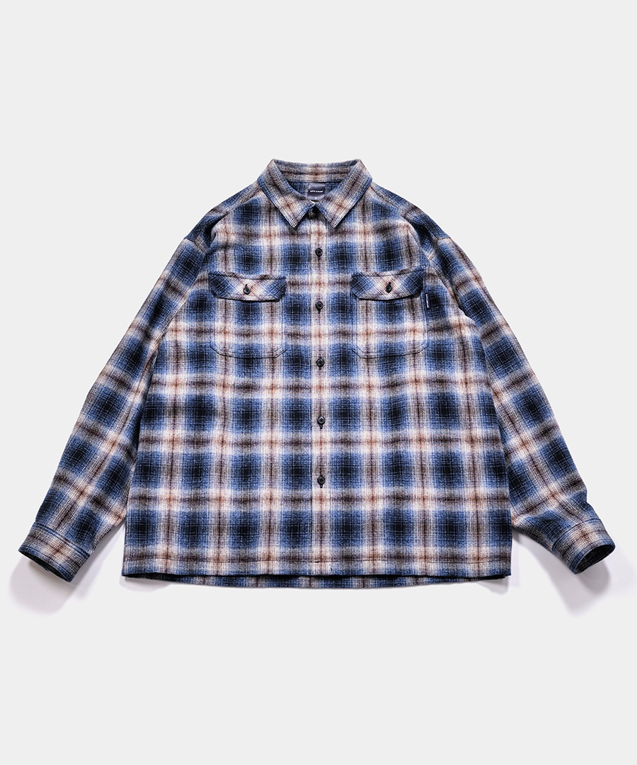 画像1: APPLEBUM(アップルバム) / Melange Check Nel Shirt (1)
