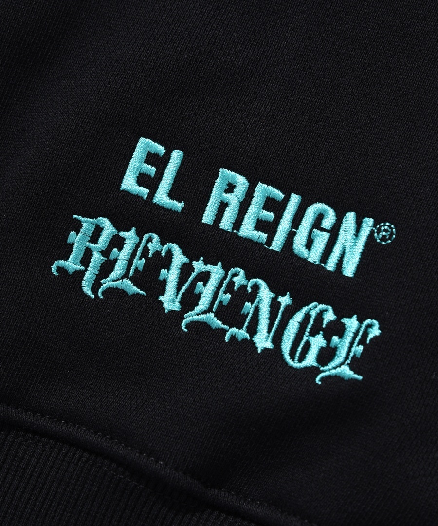 画像6: EL REIGN(エルレイン) / 【LIMITED】FRAGMENT RHINESTONE SHORT HOODIE (6)