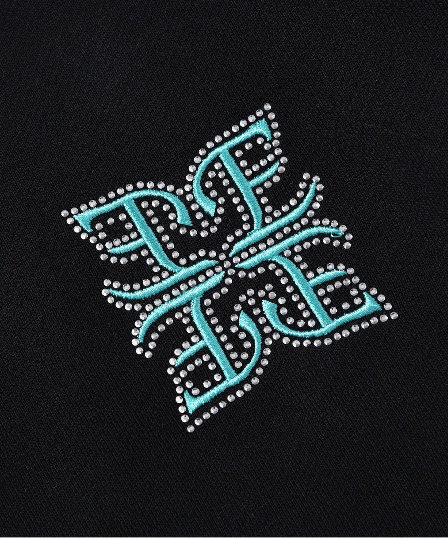 画像5: EL REIGN(エルレイン) / 【LIMITED】FRAGMENT RHINESTONE SHORT HOODIE (5)